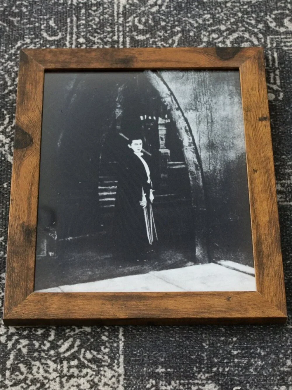 Framed Bela Lugosi Dracula Vintage Black and White Photo Print 8x10